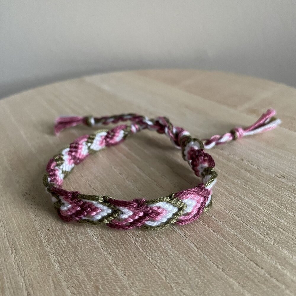 Briana Bracelet, anklet, trendy, comfortable, tie, embroidery thread, woven, gif